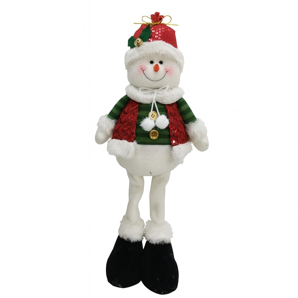 17-non-retractable-standing-figure-snowman-44-18-8cm-main-687f55b429682.jpg Figurina de Craciun Om de Zapada Textil, Embo, Om de Zapada pentru Decoratiuni de Craciun, din Material Textil Moale 48 x 18 x 8 cm, Rosu Verde - imagine 1