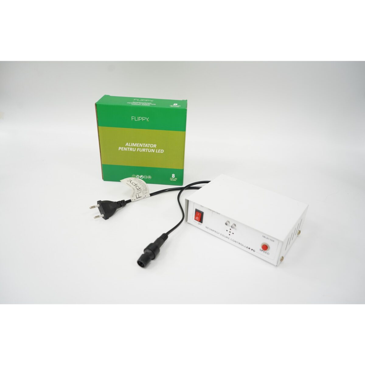 Alimentator pentru futun luminos, rezista pana la 100m, Embo, 8 jocuri de lumini, negru - imagine 4