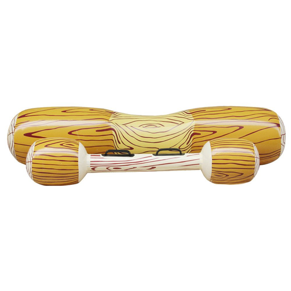 amazon-hot-selling-pool-party-water-wood-pattern-swimming-ring-adult-kids-play-raft-floating-pair-62fe45fb44613.jpg Colac de inot gonflabil sub forma de pluta + vasla gonflabila , Joc pentru piscina, Embo - imagine 4
