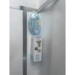 Set Pila Electrica pentru Copii si Bebelusi, Embo, ABS, 6 Accesorii, cu Lumina LED, Albastru Alb - imagine 2