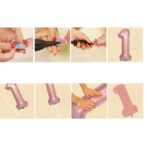 Balon din Folie Embo, Cifra 0, 81 cm, Pentru Aer sau Heliu, Bulk, Roz Auriu - imagine 2