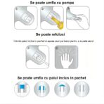 Balon din Folie Embo, Cifra 5, 81 cm, Pentru Aer sau Heliu, Bulk, Mov - imagine 4