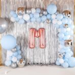 Balon Folie Metalizata Litera M, Embo, 100 cm, Umflati cu Heliu sau Aer, Ambalaj Individual, Pai inclus, Rose Gold - imagine 6