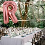 Balon Folie Metalizata Litera R, Embo, 100 cm, Umflati cu Heliu sau Aer, Ambalaj Individual, Pai inclus, Rose Gold - imagine 2