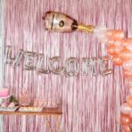 Balon Folie Metalizata Litera W, Embo, 80 cm, Umflati cu Heliu sau Aer, Ambalaj Individual, Pai inclus, Argintiu - imagine 3