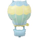 Balon din Folie Metalizata, Embo, Figurina Animata, Model Balon cu Aer Cald, 61 x 41 cm, Ambalaj Individual, Pai Inclus, Umflare cu Aer sau Heliu, Multicolor