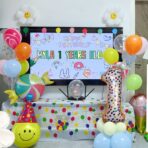 Balon din Folie Metalizata Embo, Figurina Cifra, Model Candy, Tema Aniversare 100 cm, Ambalaj Individual, Pai inclus, Umflare cu Aer sau Heliu, Multicolor, Cifra 1 - imagine 9