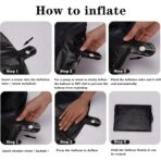 Balon din Folie Metalizata Embo, Figurina Cifra, Tema Aniversare 40 cm, Ambalaj Individual, Pai inclus, Umflare cu Aer sau Heliu, Negru, Cifra 4 - imagine 5