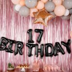 Balon din Folie Metalizata Embo, Figurina Cifra, Tema Aniversare 40 cm, Ambalaj Individual, Pai inclus, Umflare cu Aer sau Heliu, Negru, Cifra 7 - imagine 4