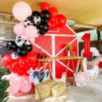 Balon din Folie Metalizata Embo, Figurina Cifra, Tema Aniversare 40 cm, Ambalaj Individual, Pai inclus, Umflare cu Aer sau Heliu, Rosu, Cifra 1 - imagine 15