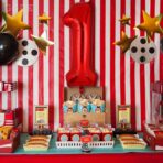 Balon din Folie Metalizata Embo, Figurina Cifra, Tema Aniversare 40 cm, Ambalaj Individual, Pai inclus, Umflare cu Aer sau Heliu, Rosu, Cifra 1 - imagine 16