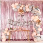 Balon din Folie Metalizata, Embo, Figurina Cifra, Tema Aniversare 80 cm, Ambalaj Individual, Pai inclus, Umflare cu Aer sau Heliu, Argintiu, Cifra 7 - imagine 8