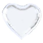 Balon din Folie Metalizata, Embo, Figurina Inimioara, Model Simplu, Tematica Iubire, 40 cm, Ambalaj Individual, Pai Inclus, Umflare cu Aer sau Heliu, Argintiu - imagine 2