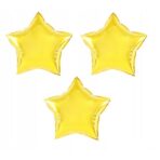 Balon din Folie Metalizata, Embo, Figurina Stea, Model Simplu, Tematica Aniversare, 40 cm, Ambalaj Individual, Pai Inclus, Umflare cu Aer sau Heliu, Auriu - imagine 3