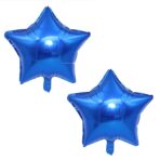 Balon din Folie Metalizata, Embo, Figurina Stea, Model Simplu, Tematica Aniversare, 40 cm, Ambalaj Individual, Pai Inclus, Umflare cu Aer sau Heliu, Albastru - imagine 4