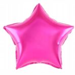 Balon din Folie Metalizata, Embo, Figurina Stea, Model Simplu, Tematica Aniversare, 40 cm, Ambalaj Individual, Pai Inclus, Umflare cu Aer sau Heliu, Roz - imagine 3