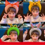 Balon din Folie Metalizata, Embo, Tip Coronita cu Urechi, Model Vulpe, Ambalaj Individual, Pai Inclus, Umflare cu Aer sau Heliu, 27 x 29 cm, Rosu - imagine 6