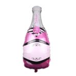 Balon din Folie Metalizata, Embo, Figurine, Model Sticla de Sampanie, 49x100 cm, Ambalaj Individual, Pai Inclus, Umflare cu Aer sau Heliu, Mov