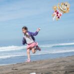 Balon din Folie Metalizata, Embo, Mini Figurine Animalute, Model Maimutica, Tematica Aniversare, 45x28 cm, Ambalaj Individual, Pai Inclus, Umflare cu Aer sau Heliu, Multicolor - imagine 8