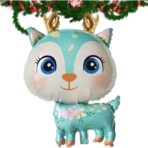 Balon din Folie Metalizata, Embo, Mini Figurine, Model Cerb, Tematica Aniversare, 49x74.5 cm, Ambalaj Individual, Pai Inclus, Umflare cu Aer sau Heliu, Albastru - imagine 5