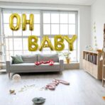 Balon Folie Metalizata Litera O, Embo, 40 cm, Umflati cu Heliu sau Aer, Ambalaj Individual, Pai inclus, Auriu - imagine 4