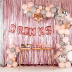 Balon Folie Metalizata Litera D, Embo, 40 cm, Umflati cu Heliu sau Aer, Ambalaj Individual, Pai inclus, Rose Gold - imagine 3