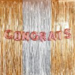 Balon Folie Metalizata Litera G, Embo, 40 cm, Umflati cu Heliu sau Aer, Ambalaj Individual, Pai inclus, Rose Gold - imagine 4