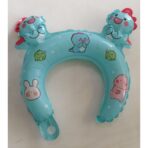 Balon din Folie Metalizata, Embo, Tip Coronita cu Urechi, Model Dinozauri, Ambalaj Individual, Pai Inclus, Umflare cu Aer sau Heliu, 29 x 26.5 cm, Albastru - imagine 2