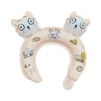 Balon din Folie Metalizata, Embo, Tip Coronita cu Urechi, Model Hello Kitty, Ambalaj Individual, Pai Inclus, Umflare cu Aer sau Heliu, 30 x 29 cm, Rose - imagine 2