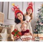 Balon din Folie Metalizata, Embo, Tip Coronita, Model Palarie de Petrecere, Ambalaj Individual, Pai Inclus, Umflare cu Aer sau Heliu, 31 x 50 cm, Rosu - imagine 4