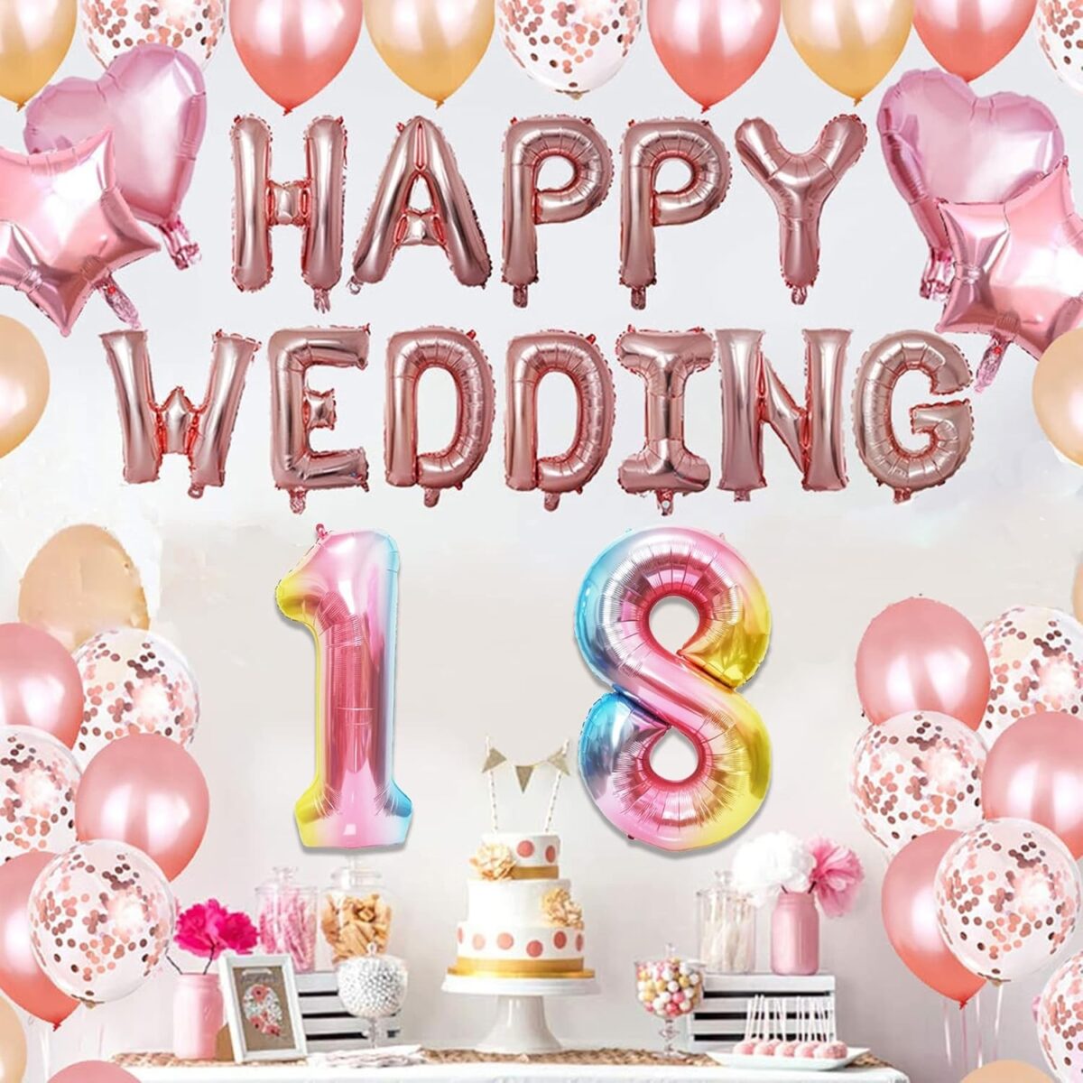 Balon din Folie Metalizata Gradient Embo, Figurina Cifra, Tema Aniversare 100 cm, Ambalaj Individual, Pai inclus, Umflare cu Aer sau Heliu, Multicolor, Cifra 8 - imagine 4