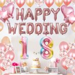 Balon din Folie Metalizata Gradient Embo, Figurina Cifra, Tema Aniversare 100 cm, Ambalaj Individual, Pai inclus, Umflare cu Aer sau Heliu, Multicolor, Cifra 8 - imagine 4