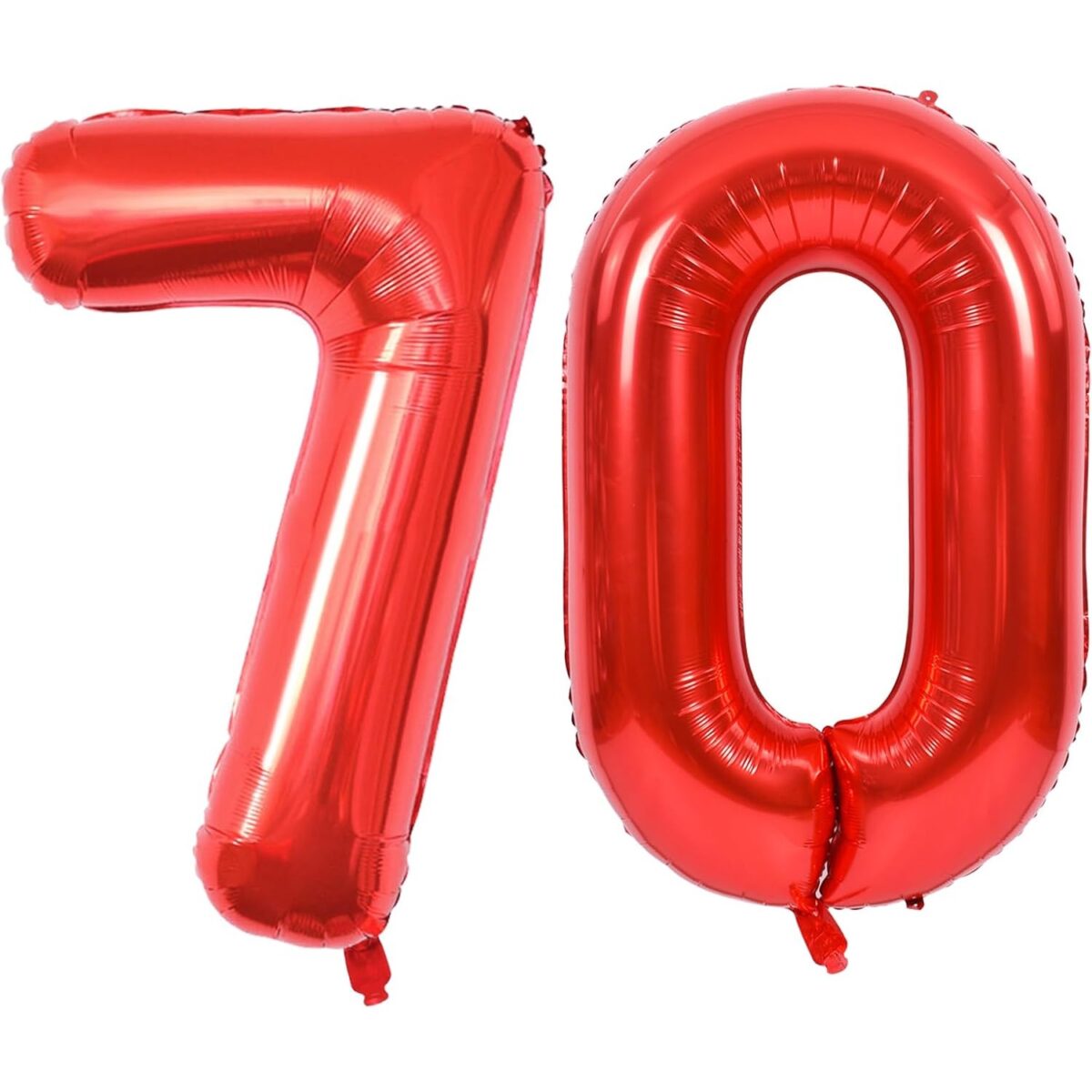 Balon din Folie Metalizata Embo, Figurina Cifra, Tema Aniversare 40 cm, Ambalaj Individual, Pai inclus, Umflare cu Aer sau Heliu, Rosu, Cifra 0 - imagine 6