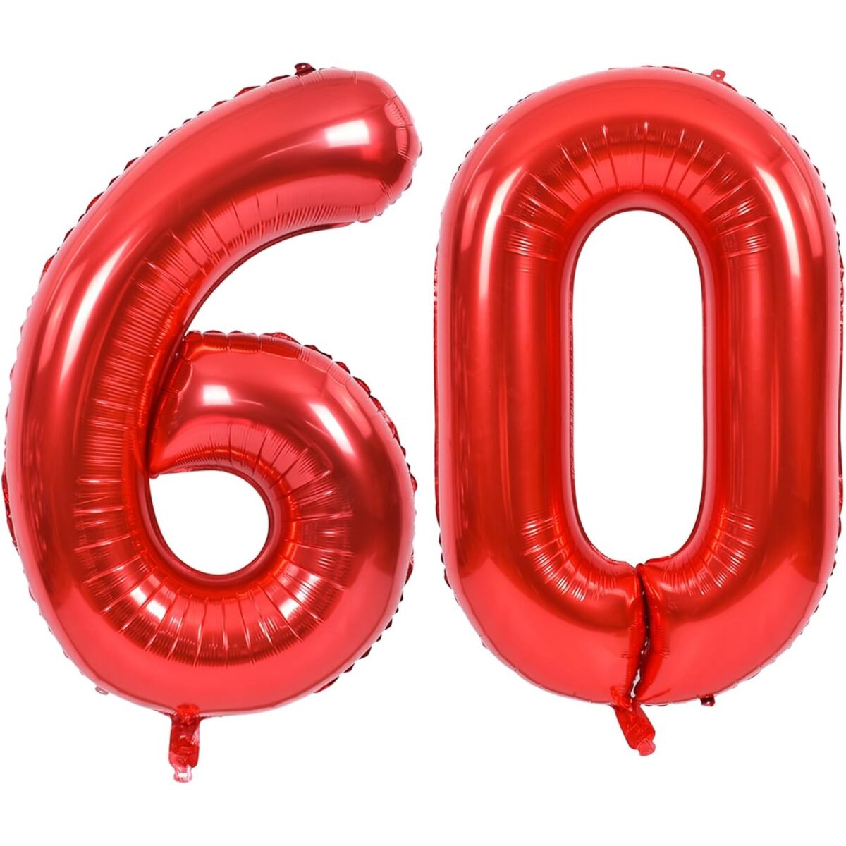 Balon din Folie Metalizata Embo, Figurina Cifra, Tema Aniversare 40 cm, Ambalaj Individual, Pai inclus, Umflare cu Aer sau Heliu, Rosu, Cifra 0 - imagine 7