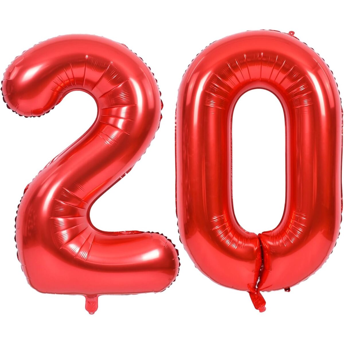 Balon din Folie Metalizata Embo, Figurina Cifra, Tema Aniversare 40 cm, Ambalaj Individual, Pai inclus, Umflare cu Aer sau Heliu, Rosu, Cifra 0 - imagine 10