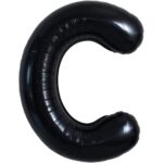 Balon Folie Metalizata Litera C, Embo, 40 cm, Umflati cu Heliu sau Aer, Ambalaj Individual, Pai inclus, Negru