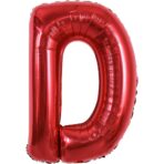 Balon Folie Metalizata Litera D, Embo, 40 cm, Umflati cu Heliu sau Aer, Ambalaj Individual, Pai inclus, Rosu - imagine 6