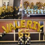 Balon Folie Metalizata Litera E, Embo, 40 cm, Umflati cu Heliu sau Aer, Ambalaj Individual, Pai inclus, Auriu - imagine 5