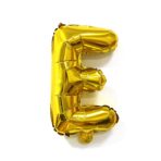 Balon Folie Metalizata Litera E, Embo, 80 cm, Umflati cu Heliu sau Aer, Ambalaj Individual, Pai inclus, Auriu - imagine 10