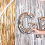 Balon Folie Metalizata Litera G, Embo, 80 cm, Umflati cu Heliu sau Aer, Ambalaj Individual, Pai inclus, Argintiu - imagine 4