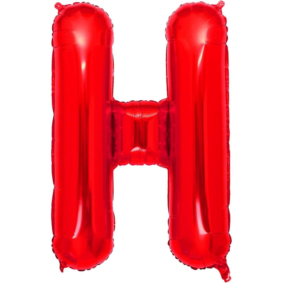 Balon Folie Metalizata Litera H, Embo, 40 cm, Umflati cu Heliu sau Aer, Ambalaj Individual, Pai inclus, Rosu - imagine 4