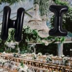 Balon Folie Metalizata Litera H, Embo, 40 cm, Umflati cu Heliu sau Aer, Ambalaj Individual, Pai inclus, Negru - imagine 3