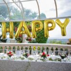 Balon Folie Metalizata Litera H, Embo, 80 cm, Umflati cu Heliu sau Aer, Ambalaj Individual, Pai inclus, Auriu - imagine 3