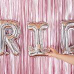 Balon Folie Metalizata Litera I, Embo, 40 cm, Umflati cu Heliu sau Aer, Ambalaj Individual, Pai inclus, Argintiu - imagine 5