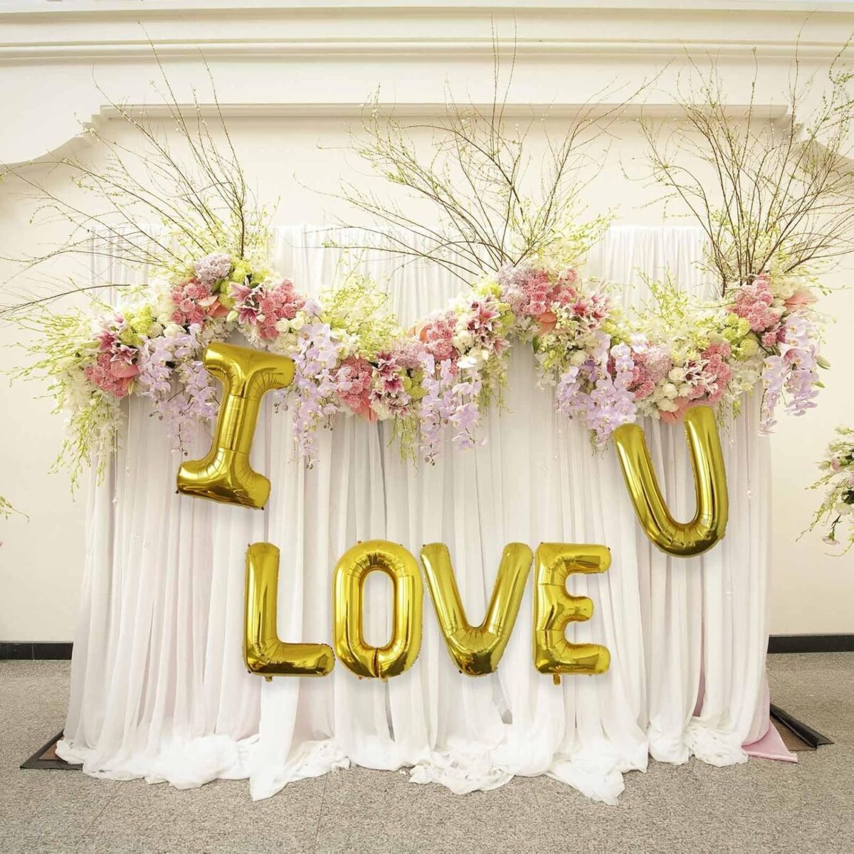 Balon Folie Metalizata Litera I, Embo, 80 cm, Umflati cu Heliu sau Aer, Ambalaj Individual, Pai inclus, Auriu - imagine 3