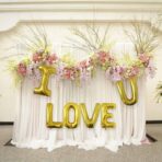 Balon Folie Metalizata Litera I, Embo, 80 cm, Umflati cu Heliu sau Aer, Ambalaj Individual, Pai inclus, Auriu - imagine 3