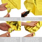 Balon Folie Metalizata Litera L, Embo, 40 cm, Umflati cu Heliu sau Aer, Ambalaj Individual, Pai inclus, Auriu - imagine 6