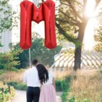 Balon Folie Metalizata Litera M, Embo, 40 cm, Umflati cu Heliu sau Aer, Ambalaj Individual, Pai inclus, Rosu - imagine 4