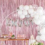 Balon Folie Metalizata Litera N, Embo, 40 cm, Umflati cu Heliu sau Aer, Ambalaj Individual, Pai inclus, Argintiu - imagine 3