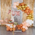 Balon Folie Metalizata Litera N, Embo, 40 cm, Umflati cu Heliu sau Aer, Ambalaj Individual, Pai inclus, Rose Gold - imagine 6